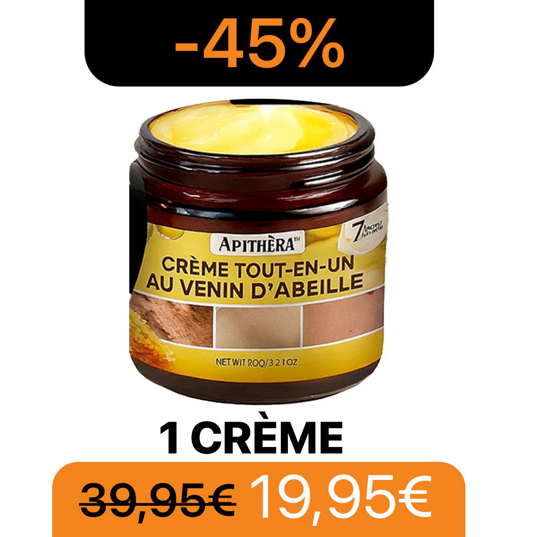Apithera™ Crème Tout-en-Un au Venin d’Abeille | Raffermit, régénère et hydrate en 1 seul geste!