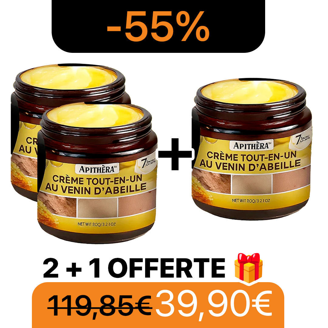 Apithera™ Crème Tout-en-Un au Venin d’Abeille | Raffermit, régénère et hydrate en 1 seul geste!