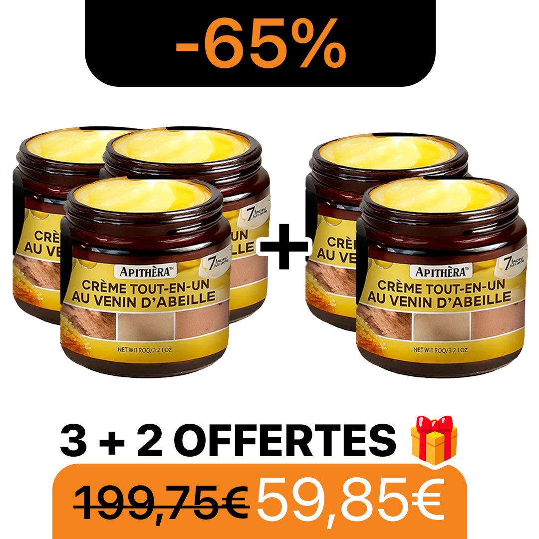 Apithera™ Crème Tout-en-Un au Venin d’Abeille | Raffermit, régénère et hydrate en 1 seul geste!