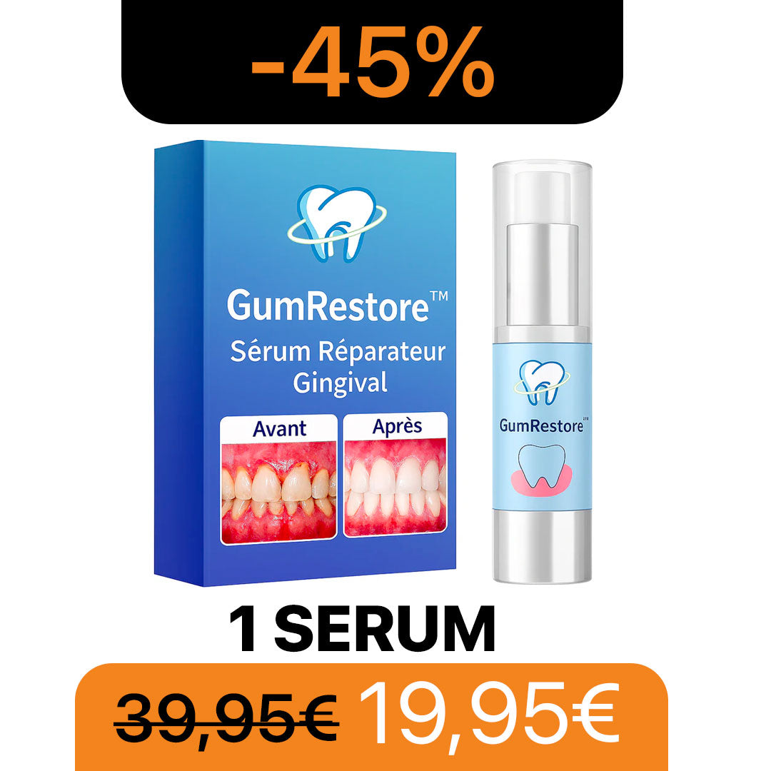 GumRestore™ Sérum Réparateur Gingival | Restaure vos gencives en seulement 3 jours!