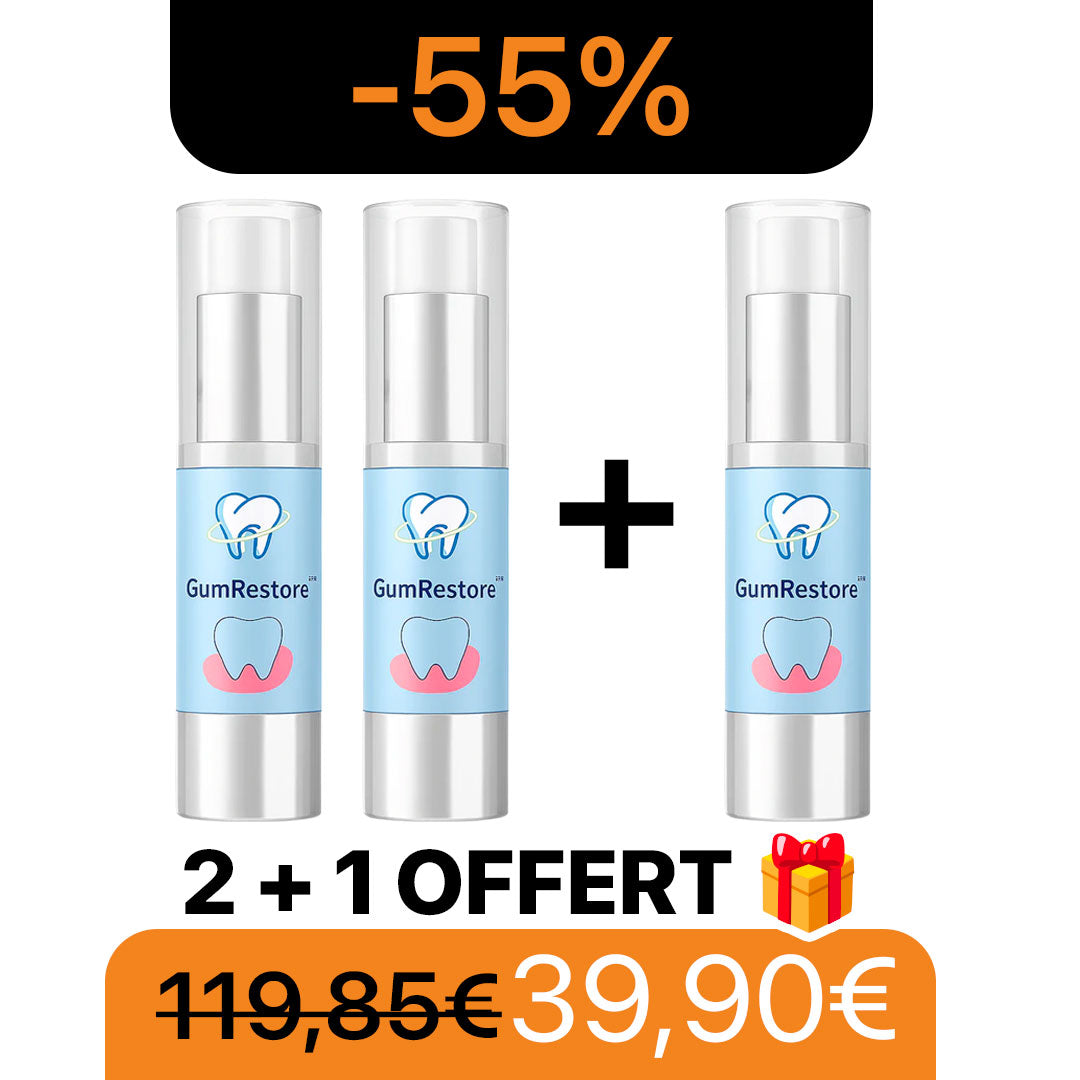 GumRestore™ Sérum Réparateur Gingival | Restaure vos gencives en seulement 3 jours!